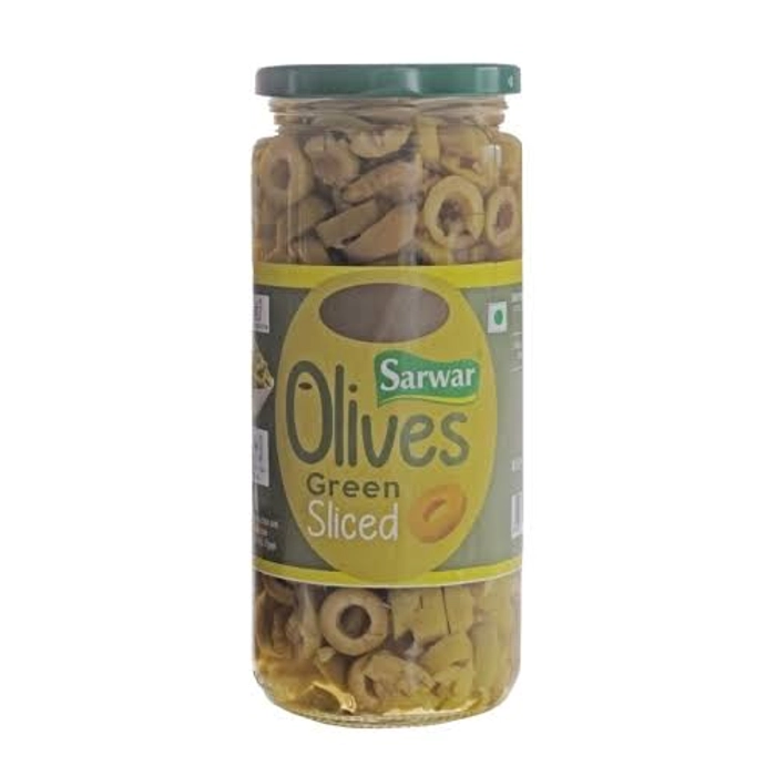 Sarwar Green Olives Slice-450Gm