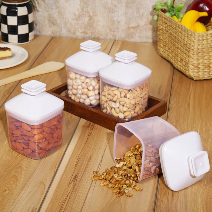 Castlefit Kitchen Containers 500 ml (Set of 4) White