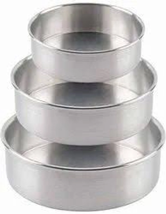 Silver Round Cake Mould-8In