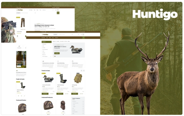 Huntigo – Hunting & Ammunition HTML Website Template 1.0