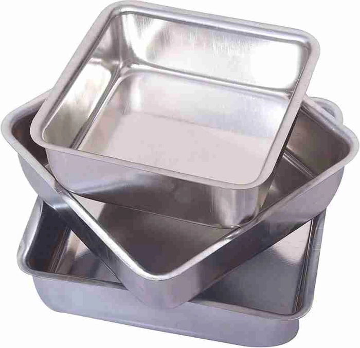 Silver Square Cake Mould Rolex (6.25In)