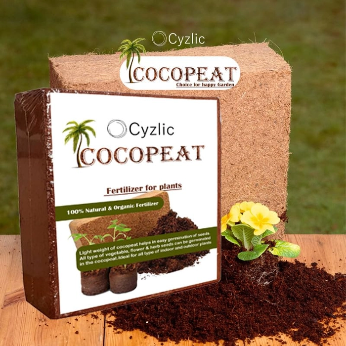 Evergreeness India Cocopeat for Gardening - 100% Natural Soil Amendment 5kg