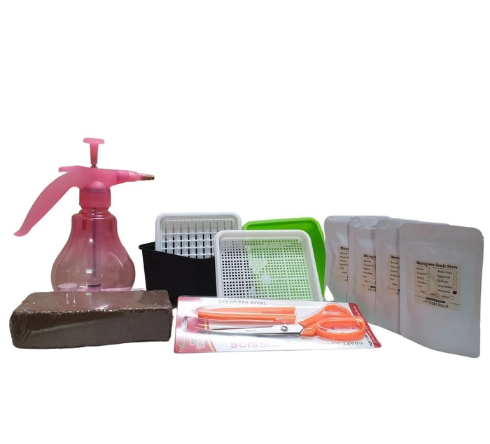 Unique Microgreen Home Growing Kit ( Single Tray Set ) - Free Training in - தமிழ் - English - తెలుగు