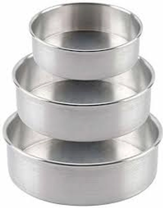 Silver Round Cake Mould-6In