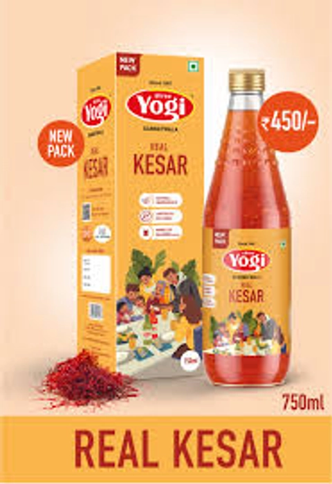 Yogi Real Kesar Crush-750Ml