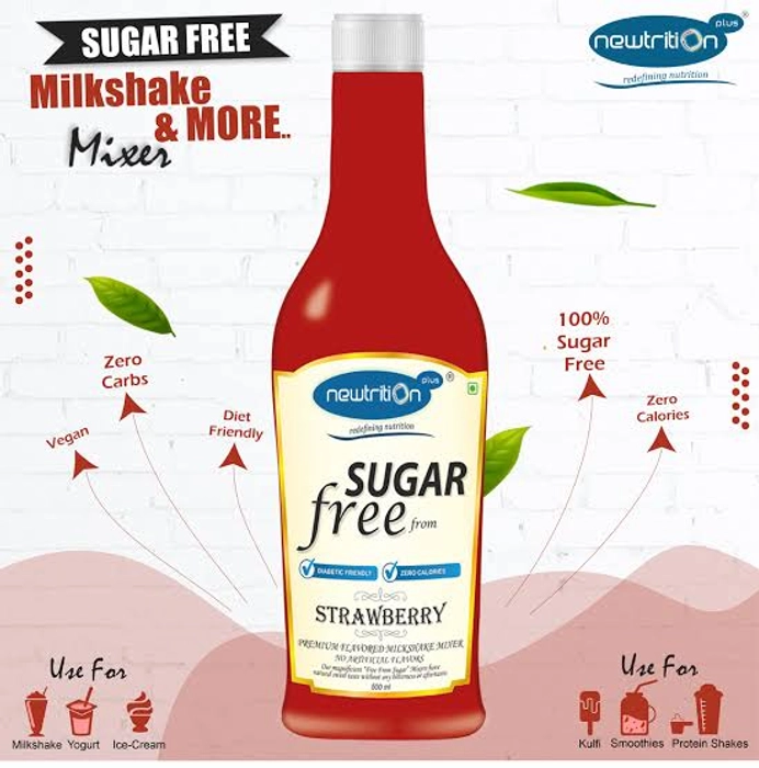 Newtrition Sugar Free Syrup - Strawberry