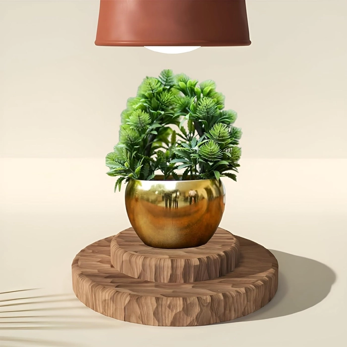 Evergreeness India Electroplated Plants Pots Designer Pots for Indoor/Outdoor Plants, Metal Plant Pots for Living Room, Balcony and Garden Decor (Plant not Included)