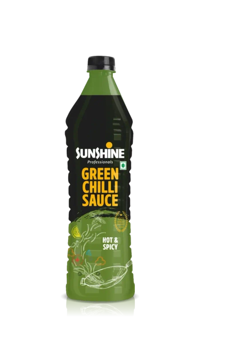 Sunshine Jain Green Chilly Sauce-650Grm