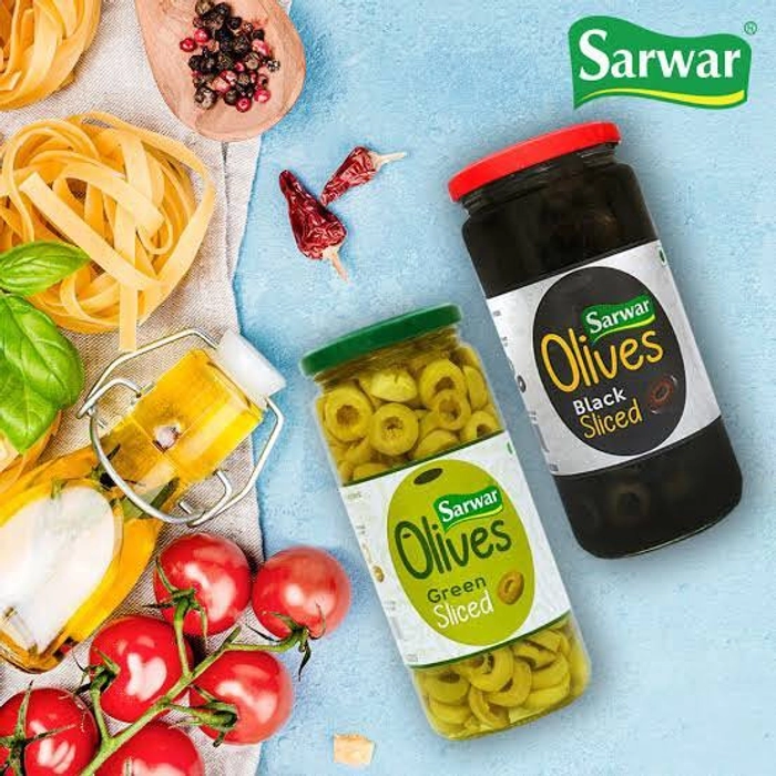 Sarwar Olives Sliced Black-450Gm