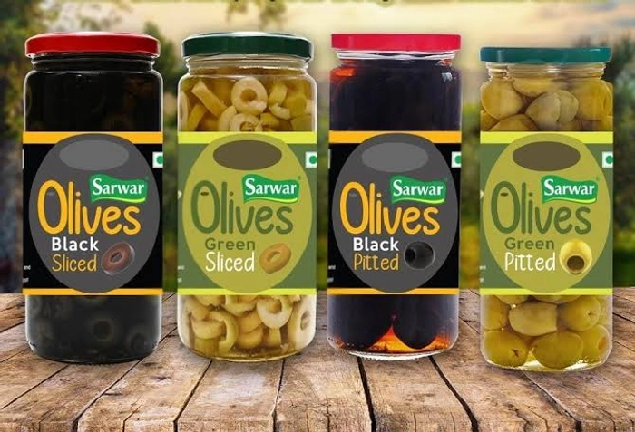 Sarwar Green Olives Slice-450Gm