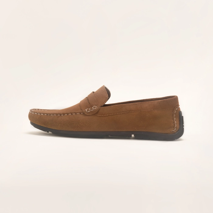 Moccasins | Suede Leather Tan Brown | Men