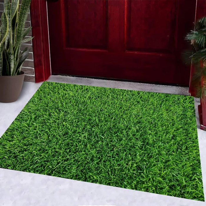 Evergreeness India Rabbit (1.5X2 FT) 20 MM Density Natural Green Artificial Grass Mat/Carpet/Rug/Doormat for Lawn/Outdoor/Indoor/Balcony/Terrace/Main Door Entrance-TR-85