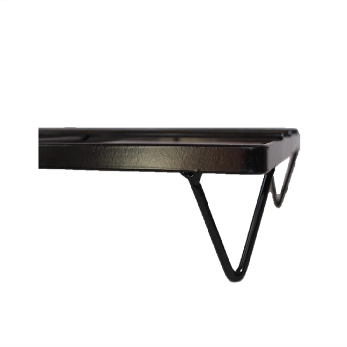 Evergreeness India Multiple 2 tire Plants and Pots Stand, Indoor Shelf Holder Rack, Gardening Stand,Indoor Outdoor (v legs (Black, 2)