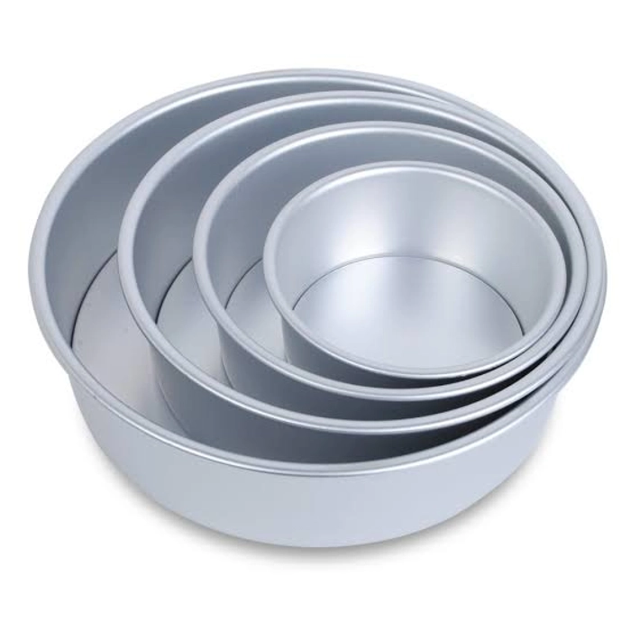 Silver Round Cake Mould-9In