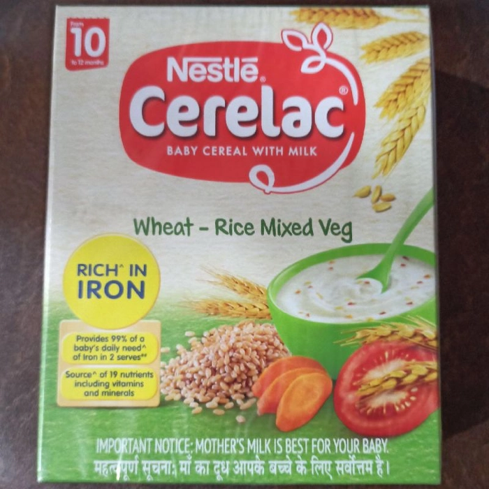 Cerelac Wheat Rice Mix Veg 10m