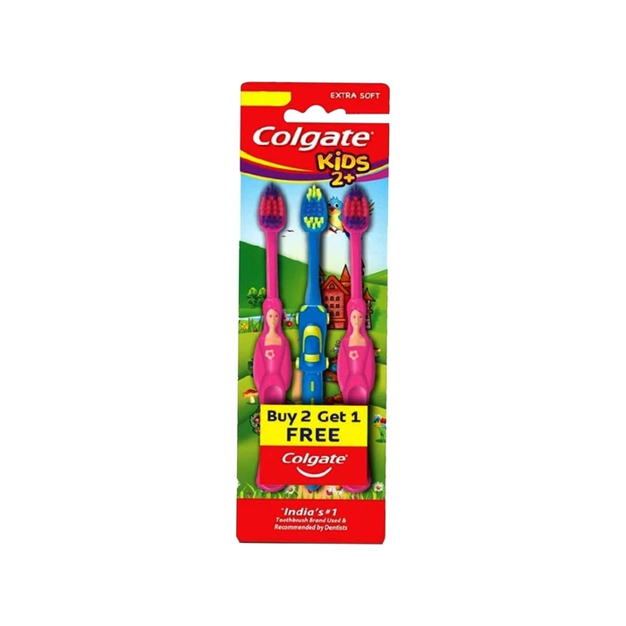 Colgate Kids Extra Soft Toothbrush 2+ Buy 2 Get 1