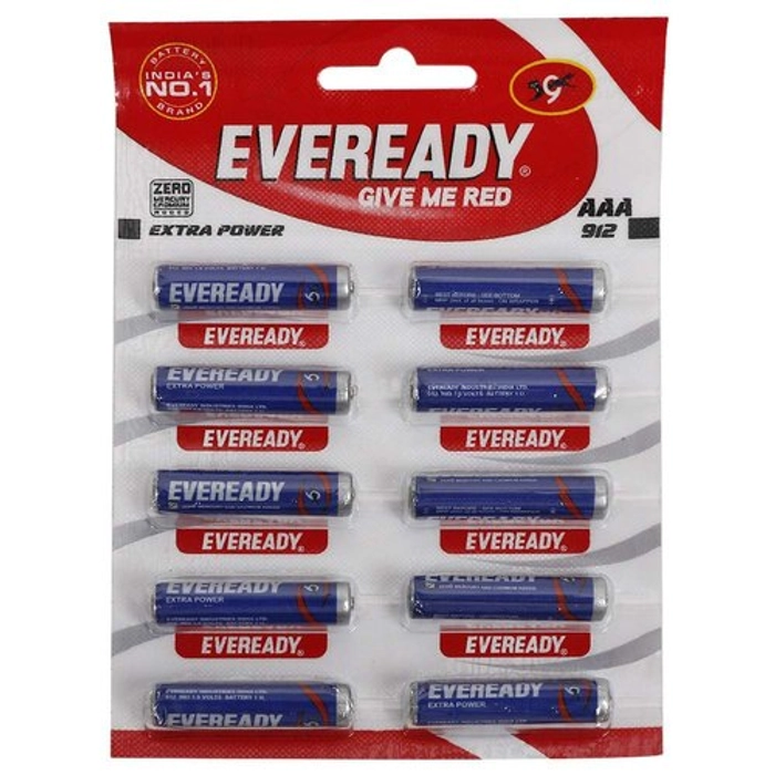 Eveready Battery AAA 912 10Pcs