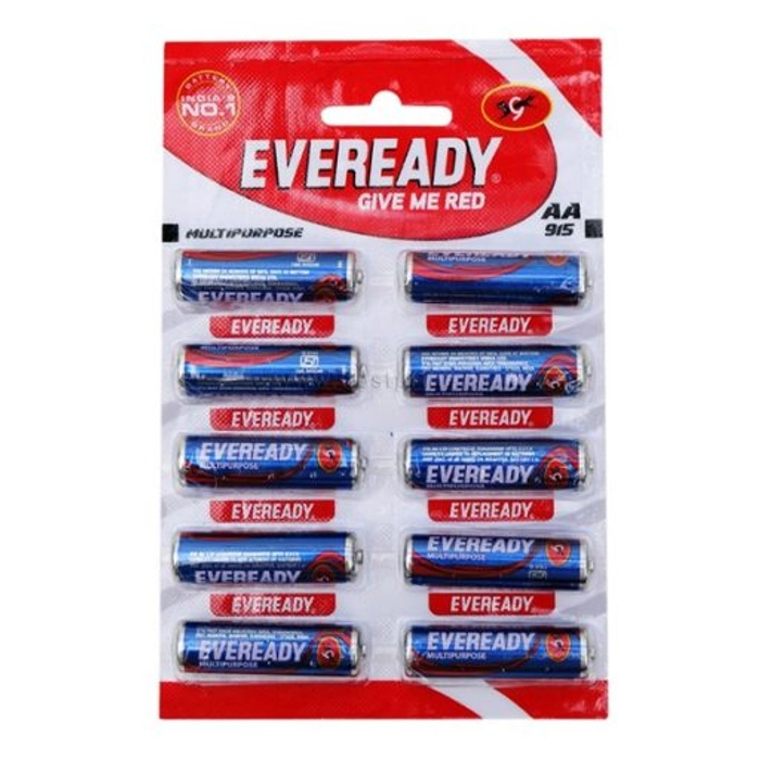 Eveready Battery Blue AA 915 10Pcs