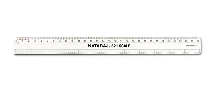 Natraj Scale Transparent 30cm