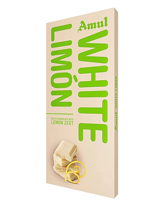 Amul White Limon Chocolate 150gm