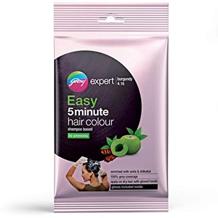 Godrej Expert Colour 5 Minute Shampoo based Burgundy 4.16