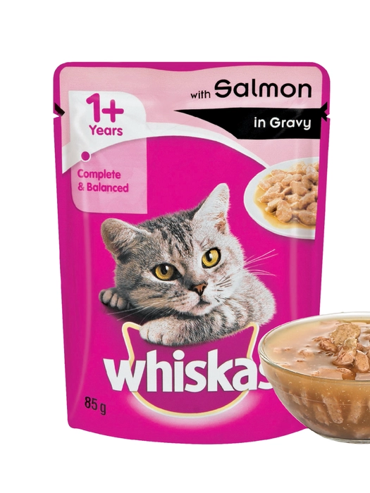 Whiskas With Salmon in Gravy 85gm