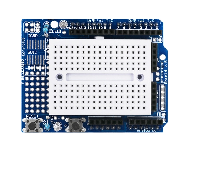 Protoshield for Arduino Uno with BreadboardIt