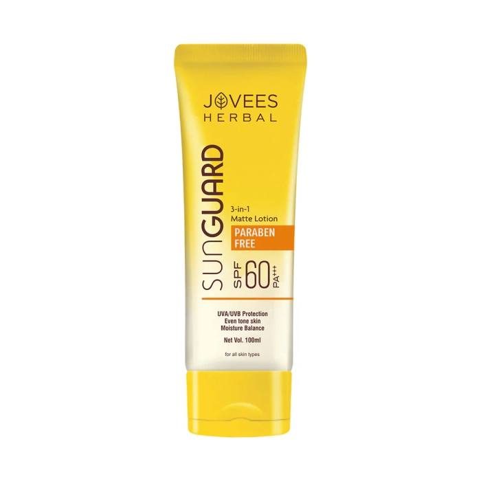 Jovees Sun Guard Lotion SPF 60 PA+++ Broad Spectrum | Matte Lotion