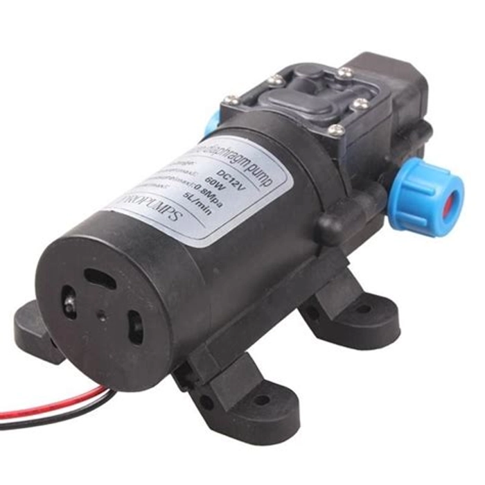 60W DC 12V High Pressure Water Pump 5L/min Self Priming Micro Diaphragm Pump Automatic Switch Car Vehicle Cleaning Pump