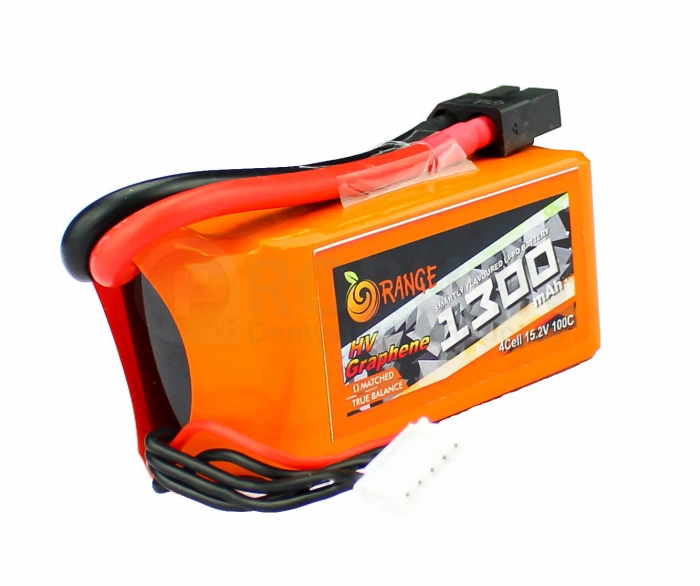 Orange 1300MAH 4S 100C/200C Lithium polymer battery Pack (LiPo)