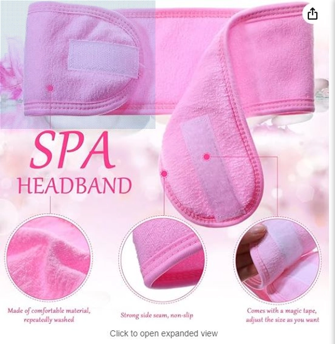 FACIAL SPA HEADBAND FOR WASHING MAKEUP COSMETIC SHOWER