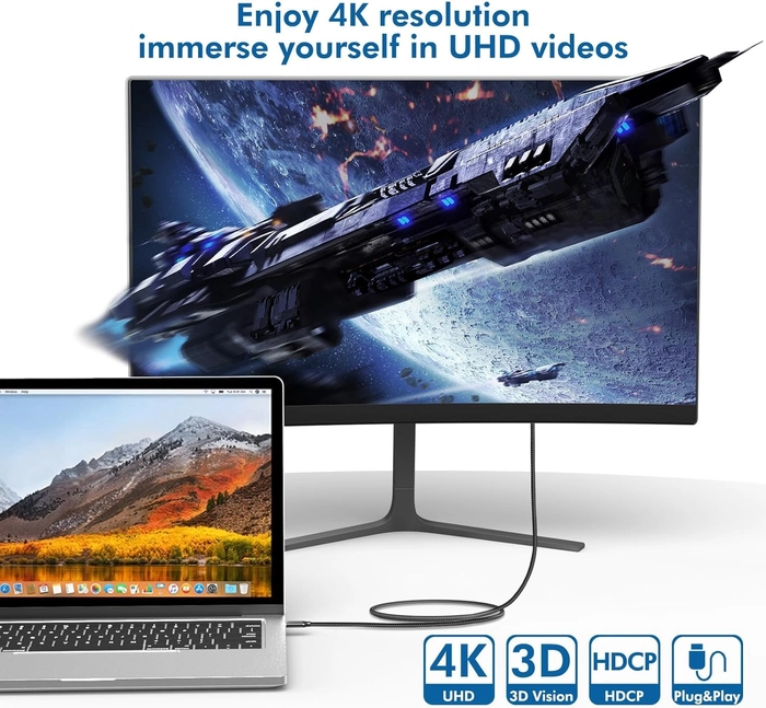 Hammok Christy USB-C To HDTV 1.8 Meters