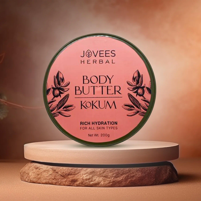 ovees Kokum Body Butter for Dry & Rough Skin | Deep Nourishment, Non-Sticky