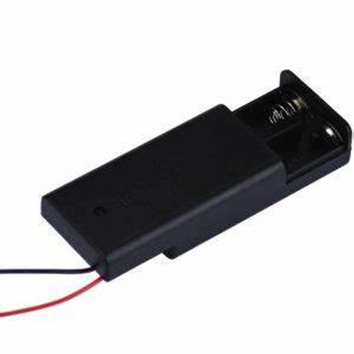 2 x 1.5V AA battery holder with cover and On/Off Switch