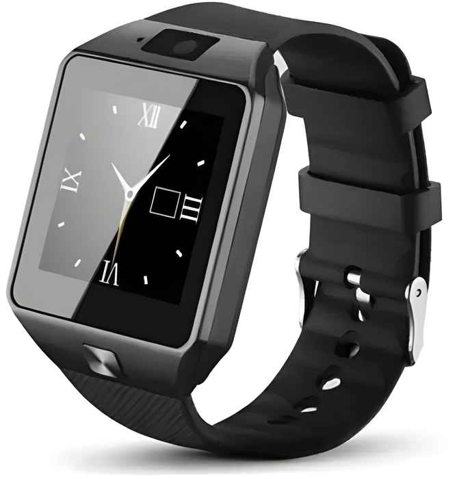 Dz09 4G Smartwatch with Sim Calling Camera Black