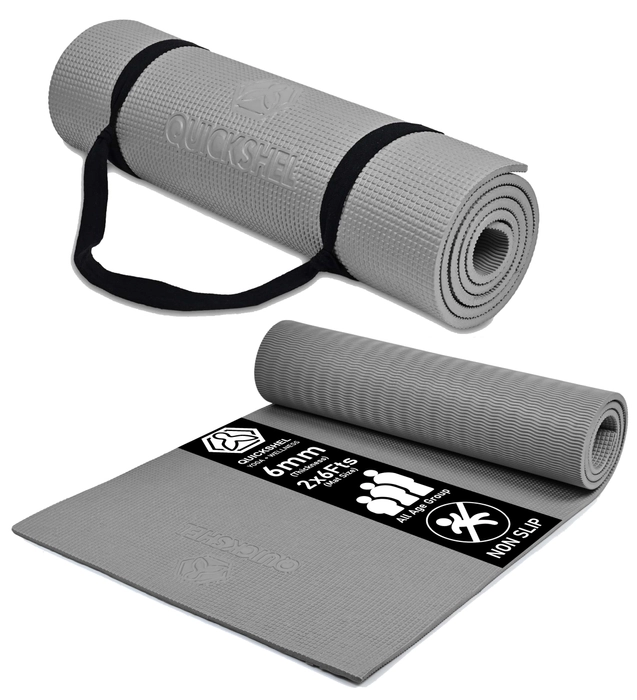 Quick Shel Anti Skid Yoga Mats for Home Gym Workouts