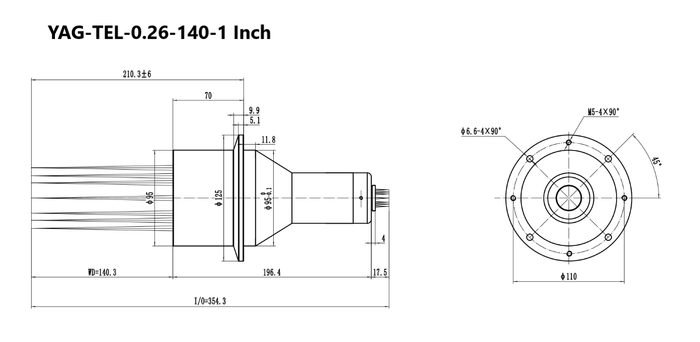 YAG-TEL-0.26-140-1 Inch