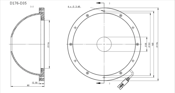 DOME LIGHT-176MM