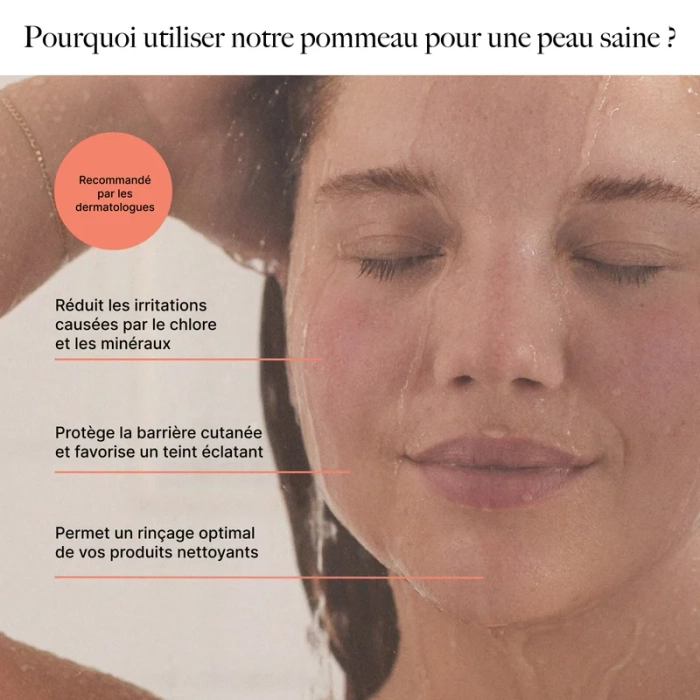 Pommeau Douche Filtrant : Éclat Peau & Cheveux