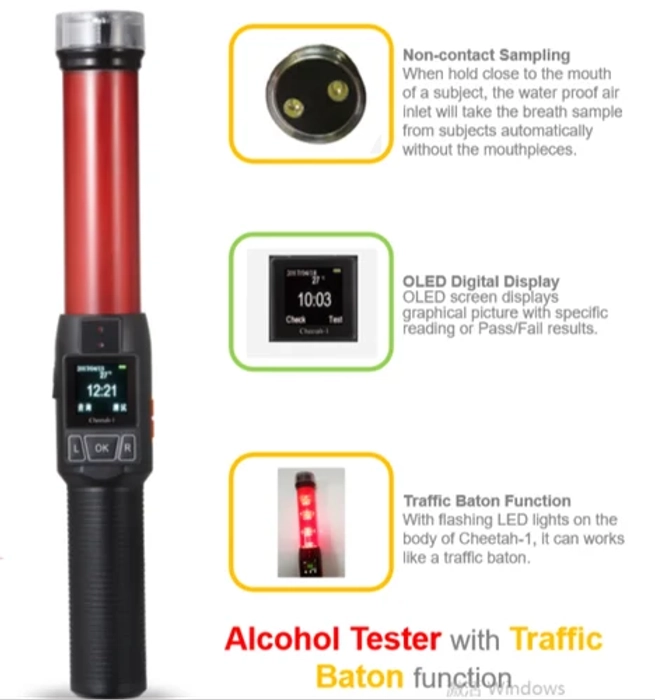 Alcohol Breath Tester breathalyzer Alcohol Tester Drive Safety Digital Alcohol Tester-Cheetah-1