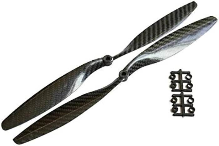 Propellers 1245(12X4.5) Carbon Fiber Black 1CW+1CCW-1pair