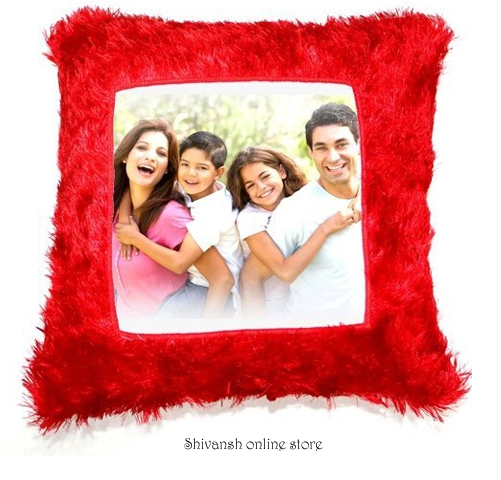 Customized Rectangle Fur Cushion