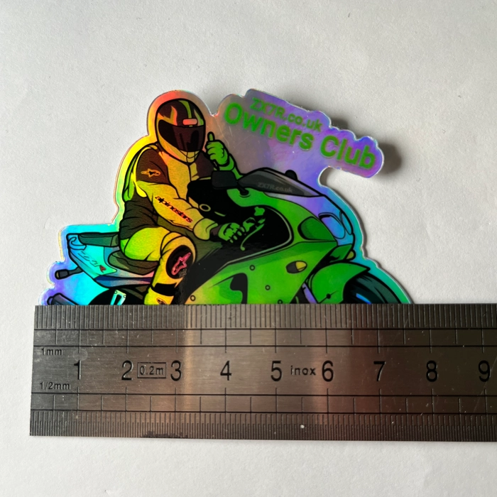 GREEN ZX7r Reflective Sticker