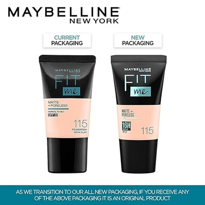 Maybelline Fit Me Foundation Shade 115(Ivory) - 18ml