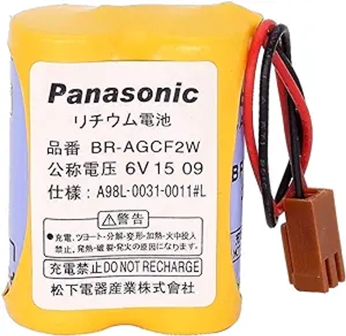 Panasonic - BR-AGCF2W - Lithium Battery - 6V - A98L-0031-0011#L - 2200mAh PLC Battery