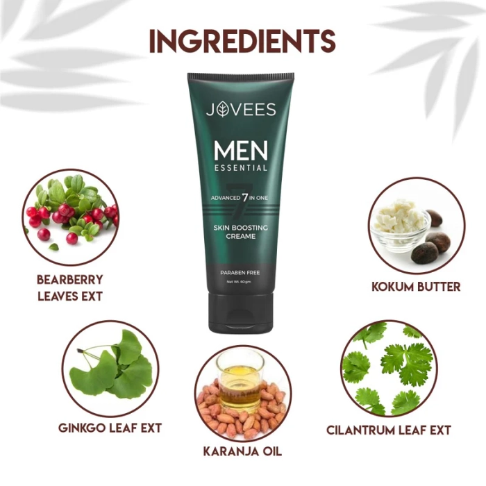 Jovees Men Advanced 7 in-1 Skin Boosting Creame | Brightens & Evens Skin