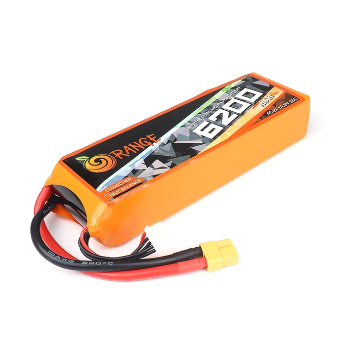 Orange 6200 mAh 4S 35C/70C (14.8V) Lithium Polymer Battery Pack (Lipo)