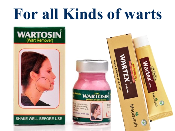 Warts Kit- Wartosin Lotion + Wartex Cream- For Fast Result