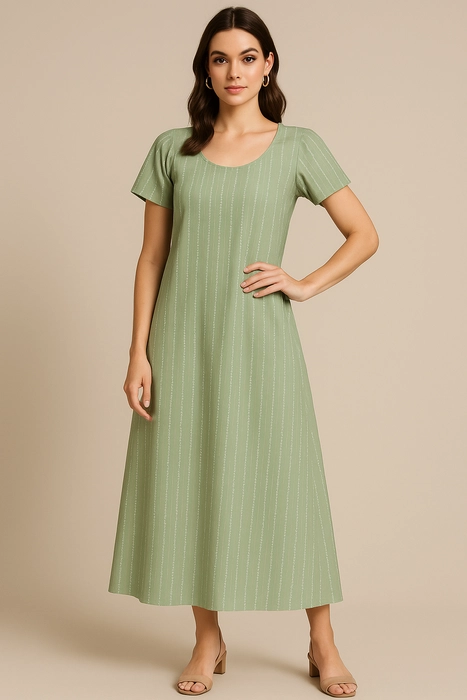 Pure Cotton Printed Ankle-Length Nighty