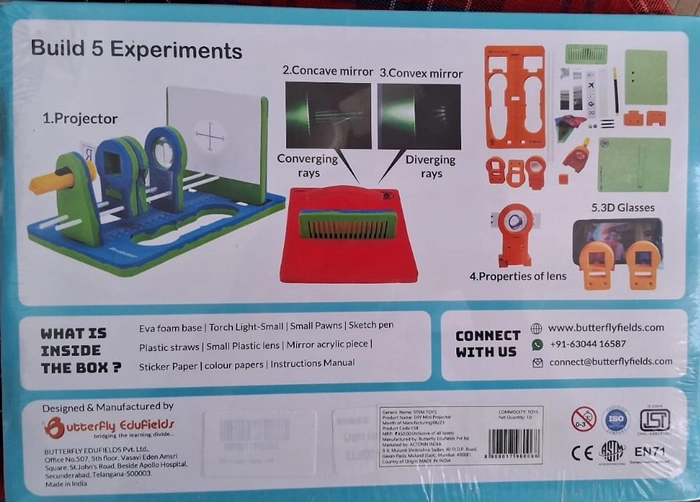 DIY Optics Projector; Science Project Kit; 8+ Years